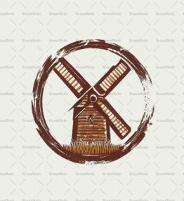 Rustikale Windmühle